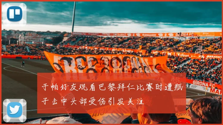 于帕好友观看巴黎拜仁比赛时遭瓶子击中头部受伤引发关注